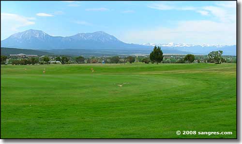 Looking south across Walsenburg Golf Course
