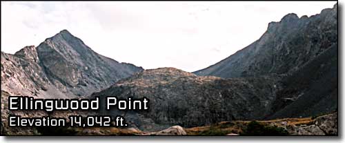Ellingwood Point on the left, Blanca Peak on the right