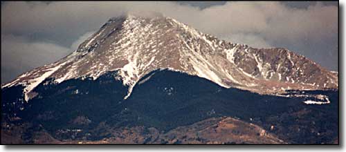 Mount Lindsey in February, 2000, the southwest face