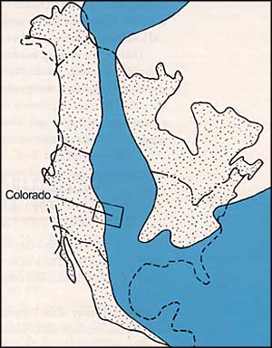 Cretaceous era Inland Seaway map