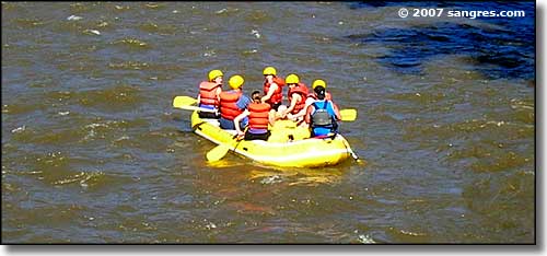 Whitewater rafters near Canon City
