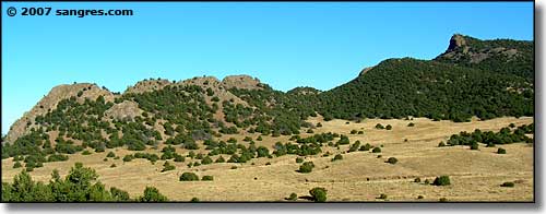 The Black Hills, a volcanic formation in Huerfano County, Colorado
