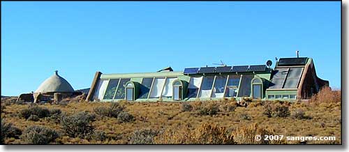 earthship living in a rural paradise