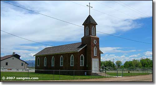 One of the churches in Blanca, Colorado