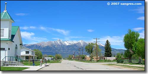 Mt. Blanca from the town of Blanca