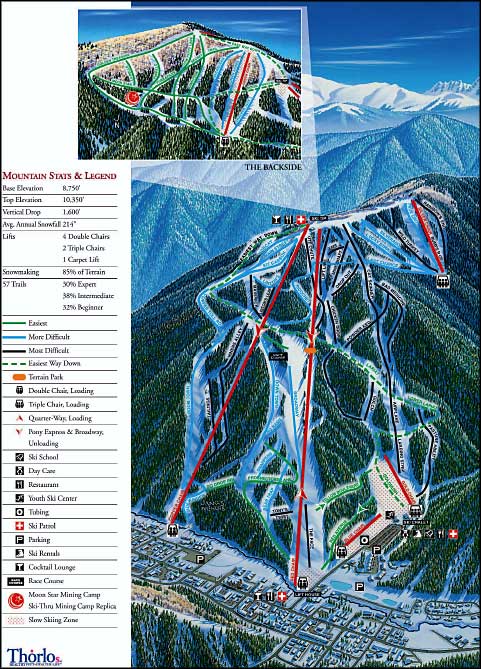 Map of Red River Ski Area