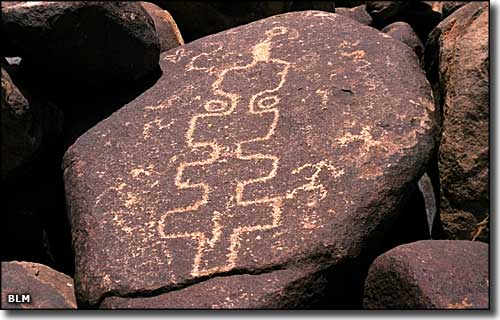 Petroglyph at Ironwood National Monument