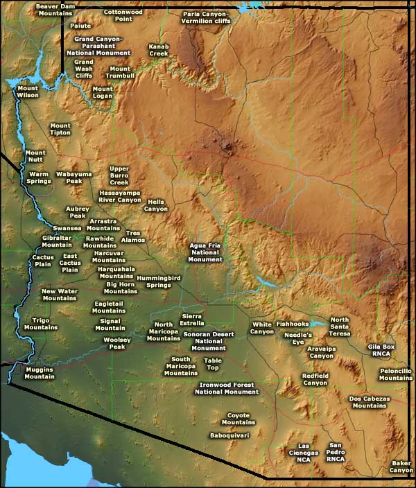 Bureau of Land Management Sites in Arizona