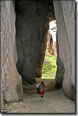 A slot canyon in the Owyhee River Wilderness