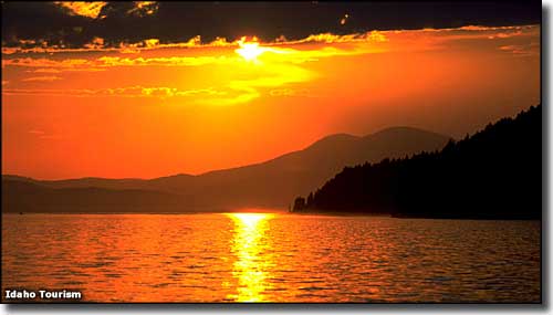 Sunset at Lake Pend Oreille