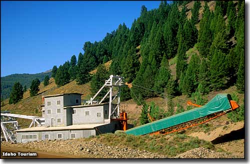 Gold dredge at Land of the Yankee Fork State Park