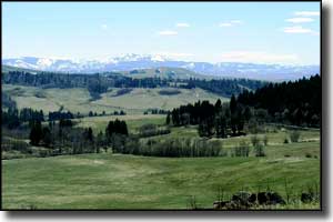 Looking toward the Highwood Mountains from the area of Highwood, Montana