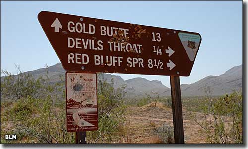 Gold Butte Back Country Byway sign, Nevada