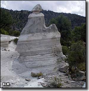 Rock formation on Mt. Irish, Nevada