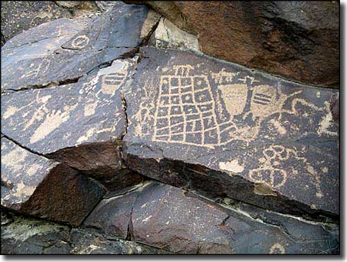 Rock art in the North McCullough Wilderness