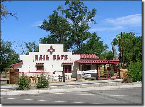 The Rail Cafe, at the famous train depot in Belen