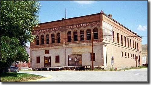 Old warehouse in Diamondville, Wyoming